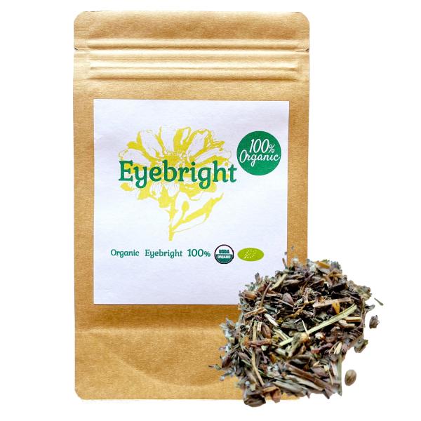 100%オーガニック アイブライト 100g Eyebright コゴメグサ ハーブティー カフェイ...