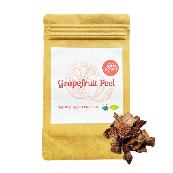 100%オーガニック ドライ グレープフルーツピール 100g Dry Grapefruit Pee...