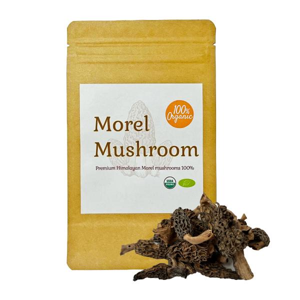 100%オーガニック ヒマラヤ産 天然 モリーユ茸 25g アミガサタケ モレルマッシュルーム 高級...