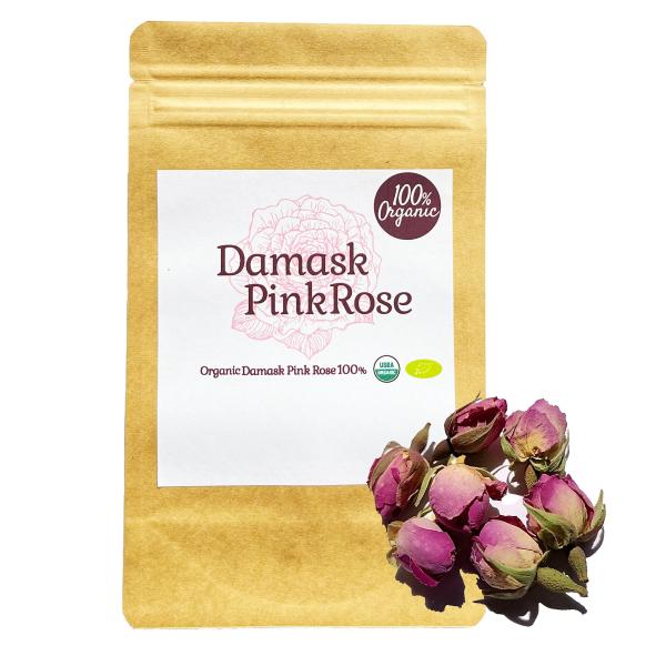100%オーガニック ダマスクローズ バッズ / Damask Rose buds 100g バラ ...