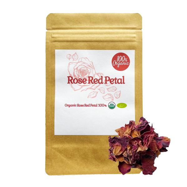 100%オーガニック ローズ ガリカ ペタル / Rose Gallica Petal 50g バラ...