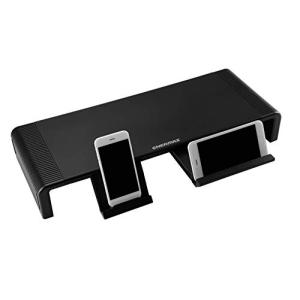 ENERMAX モニタースタンド 耐荷重20kg 3段階幅調節可能 TANKSTAND ブラック EMS001