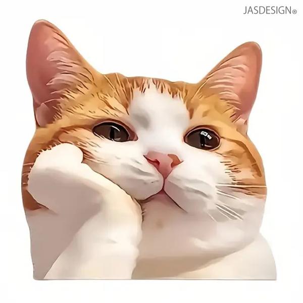 リアル 猫 ステッカー 車 ネコ シール バイク ヘルメット 傷隠し キャリーケース パソコン スマ...