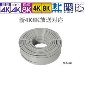 アンテナケーブル 50m 薄灰 S5C同軸 軟銅芯線 地デジ/BS/CS/CATV/4K8K
