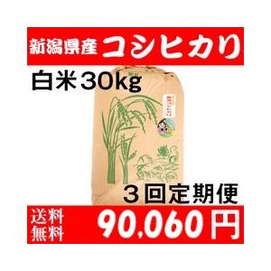 お米 30kg 白米 送料無料 農家直送 新潟県糸魚川産 コシヒカリ 令和7年度産 3回定期便