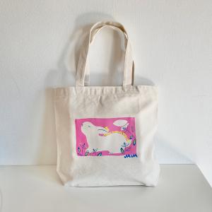 ウサギのトートバッグ（ピンク）｜java-goodsstore