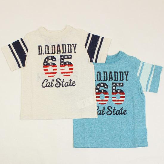 セール SALE 50%OFF 半袖Ｔシャツ アメカジ ロゴ ブルー ホワイト 男の子 キッズサイズ...