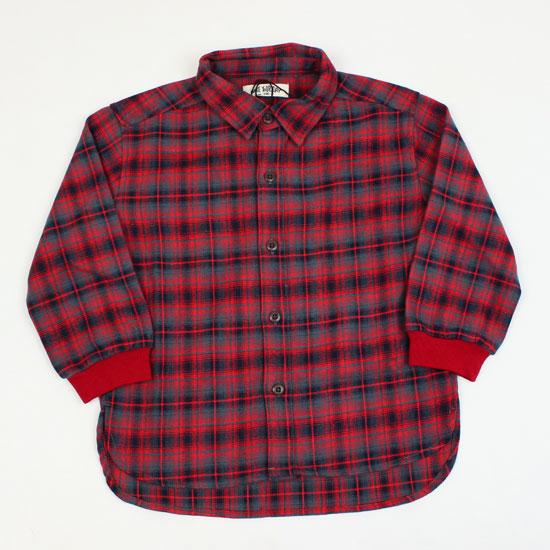 30％OFF セール SALE チェックシャツ 長袖 袖リブ 男の子 キッズサイズ 子供服 メイクユ...