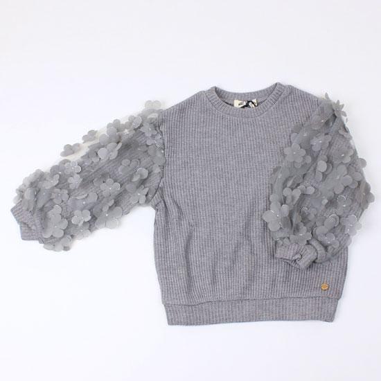 プルオーバー シアーフラワー 女の子 キッズサイズ 子供服 メイクユアデイ MAKE YOUR DA...