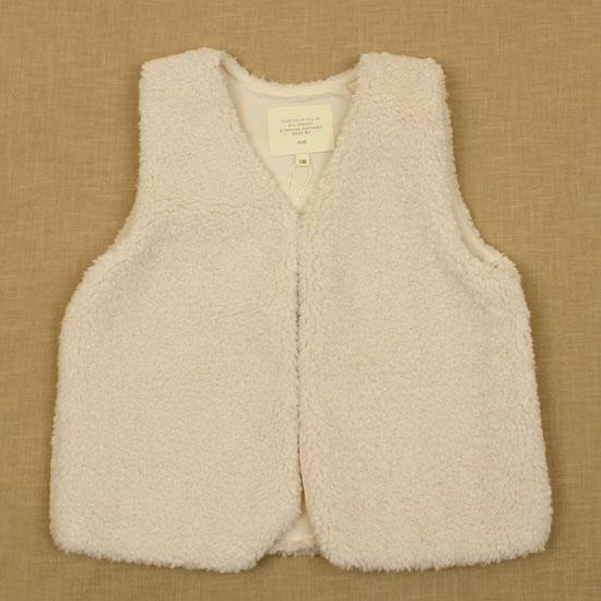 50％OFF セール SALE ボアジャケット ノーカラー 無地 アイボリー 女の子 キッズサイズ ...