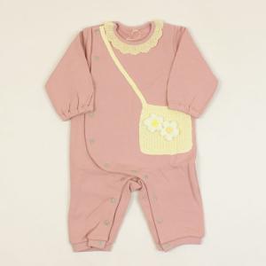 50％OFF セール SALE カバーオール ロンパース レース ポシェット お花 女の子 ベビーサイズ 子供用 S.T.クローゼット S.T.CLOSET｜jays