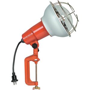 ハタヤ 防雨型作業灯 リフレクターランプ500W 100V電線0.3m バイス付 RE-500｜jb-tool