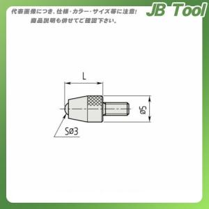 ミツトヨ Mitutoyo ダイヤルゲージ用 ボール付測定子 ルビーボール 20mm 137392｜jb-tool