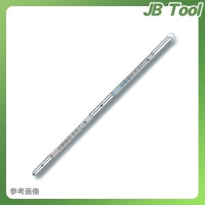 シンワ測定 棒状温度計H-9アルコール赤・青-10〜50℃15cm×2金属ケース付 72581｜jb-tool