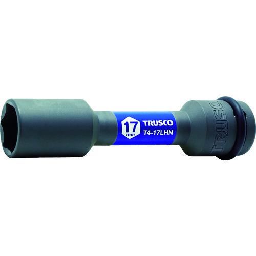 TRUSCO インパクト用薄肉ホイルナットロングソケット 17mm差込角12.7 T4-17LHN