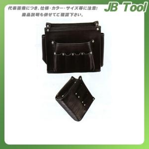 広島 HIROSHIMA 本皮製腰袋 240 ブラック 198-12｜jb-tool