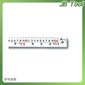 シンワ測定 直尺 シルバー 1m併用目盛 W左基点 cm表示赤数字入 13205｜jb-tool
