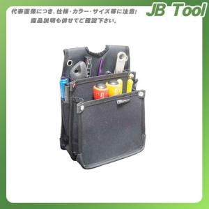 三共 DBLTACT 帆布電工袋 ブラック 280×205×70 (Y字ハーネス対応) DTH-01-BK｜jb-tool