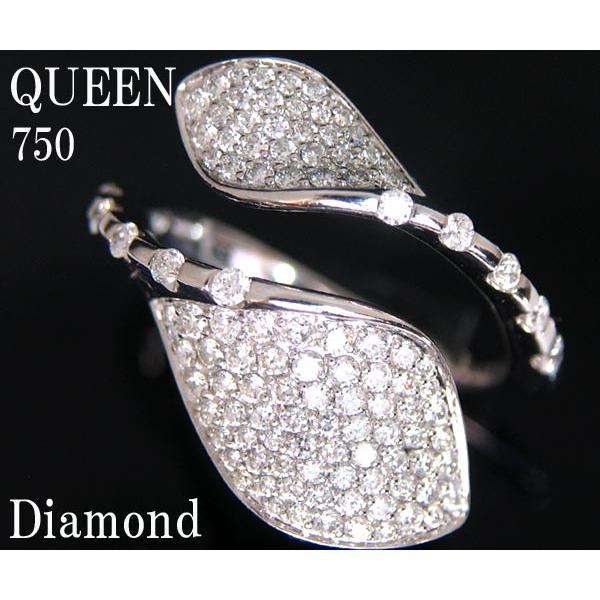 ☆じゅえりぃばんく☆ クィーンジュエリー QUEEN 厳選ダイヤ ボリューミー パヴェセッティング ...