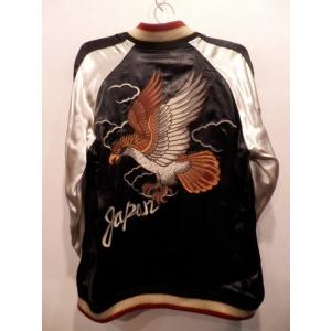 VANSONバンソン トランプスカル ブルドッグ リバーシブルスカジャン