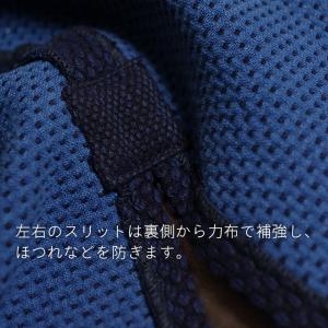 作務衣 メンズ 武州正藍染 濃紺 二重刺地 ク...の詳細画像3