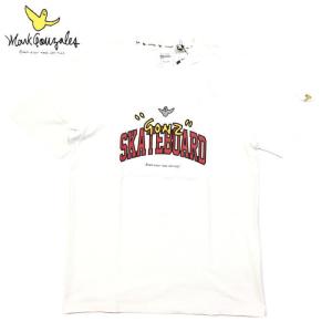 MARK GONZALES / マークゴンザレス ヘヴィーウェイトコットン カレッジ ロゴ Tシャツ ゴンズ メンズ レディース ストリート 綿100％ 半袖Ｔシャツ Lサイズ