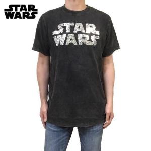 日本未発売 STAR WARS スターウォーズ 海外限定 Garment Dye ガーメントダイ コットンＴシャツ メタリックロゴ 半袖Ｔシャツ STARWARS SF XLサイズ｜jbstore