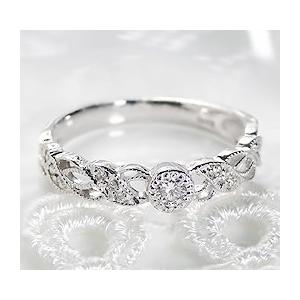 Pt900 フルエタニティリング プラチナ ピンキーリング ダイヤモンド 50