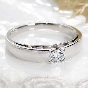 一粒ダイヤ 指輪 普段使い プラチナリング ダイヤモンド 大粒