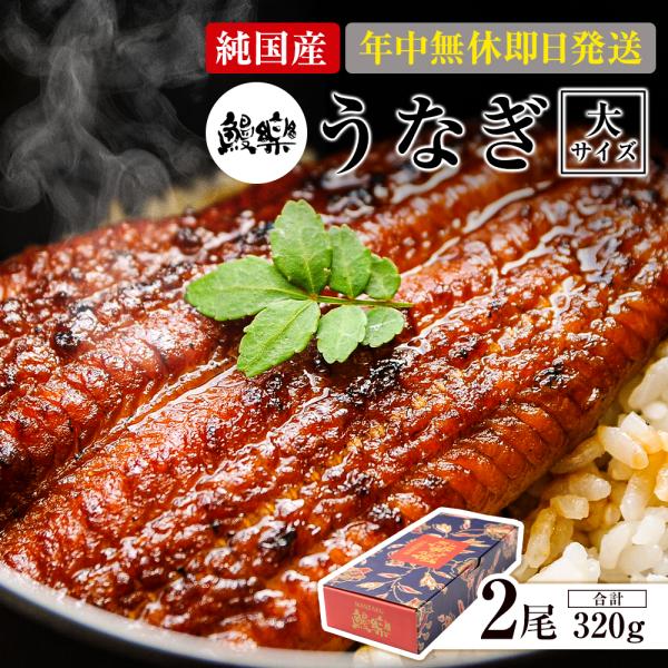 うなぎ お歳暮 2025 鰻楽 国産 蒲焼 長焼2尾 セット 鰻 ウナギ 蒲焼き 冷凍 真空パック ...