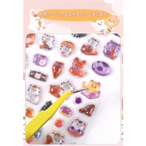 【2個目半額!】6枚セット ぷくぷくシール 可...の詳細画像3