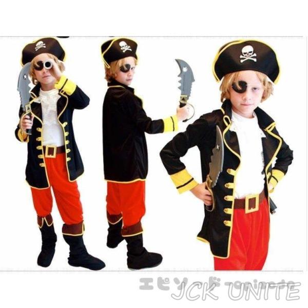 子供jckunite衣装子供 女の子 男の子 海賊 ジャック船長パイレーツオブカリビアン キッズ j...