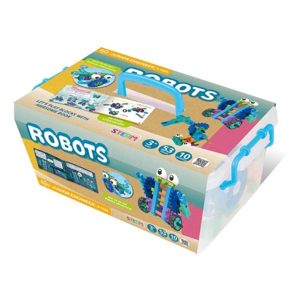 Gigo ( ギーゴ ) ジュニア エンジニア ( ロボット ) 53パーツ STEAM 機構系 ブ...