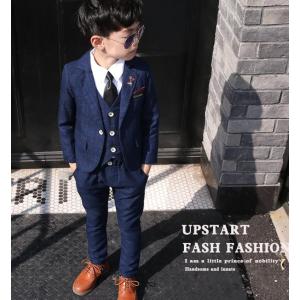 6点セット 2色 キッズ 普通/裏起毛 韓国 人気 フォーマル 令和 チェック柄 春秋冬 長袖 男の子 子供 スーツ 卒業式 七五三 入学式 卒園式 発表会 結婚式 100~150