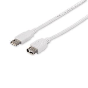 BUFFALO USB2.0延長ケーブル (A to A) ホワイト 1.5m BSUAA215WH