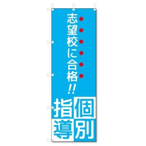 のぼり旗　個別指導 (W600×H1800)学習塾｜jcshop-nobori