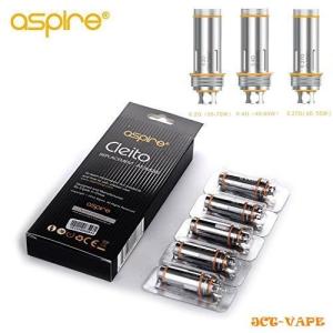 Aspire Cleito K4 用 0.27Ω/0.4Ω/0.2Ωコイル 5個セット 交換コイル 送料無料 電子タバコ｜jct-vape