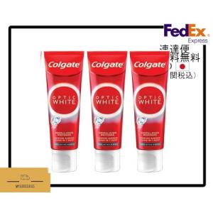 (３個セット)コルゲート オプティックホワイト プラスシャイン Colgate Optic White PLUS SHINE 100g×3本 海外直送品｜MYgroceries