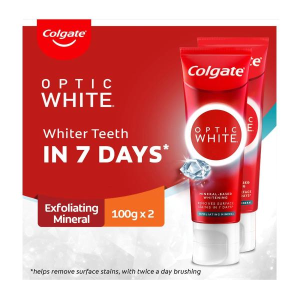 Colgate Optic White Exfoliating Mineral Toothpaste...