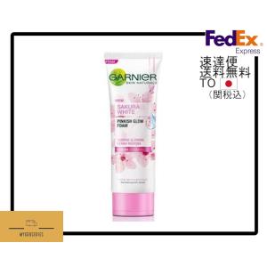 GARNIER ガルニエ SAKURA WHITE さくらホワイト Pinkish Glow Foam 泡洗顔 100ml 海外直送品｜jctrading