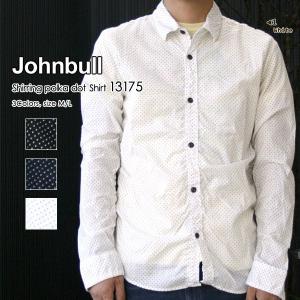 Johnbull(ジョンブル/Men's) シャーリングポルカドットシャツ(13175) ≡送料無料≡｜jeans-akaishi