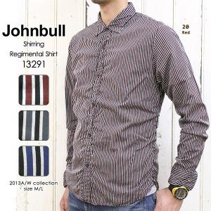 Johnbull(ジョンブル/Men's) シャーリングレジメンタルシャツ(13291) ≡送料無料≡2013A/W新作｜jeans-akaishi