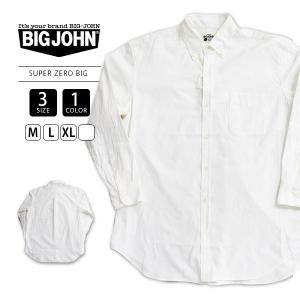 BIGJOHN ビッグジョン SUPER ZERO ボタンダウンシャツ ビッグシルエット 長袖 MS006SZ 0426 父の日 プレゼント｜jeans-yamato