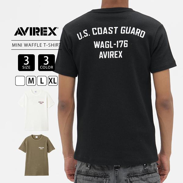 AVIREX アビレックス メンズ トップス 半袖 Tシャツ MINI WAFFLE T-SHIRT...