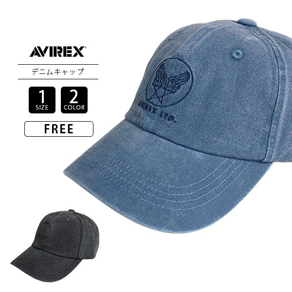 AVIREX アビレックス 帽子 キャップ 刺繍 ロゴ ピグメント加工 コットンキャップ Air F...