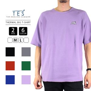 TES Tシャツ テス 半袖 The Endless Summer OVER DYED THERMAL BIG-T-SHIRT ビッグシルエット 23574344 父の日 プレゼント｜jeans-yamato