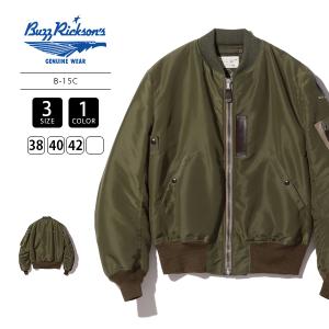 バズリクソンズ ジャケット BUZZ RICKSON'S Type B-15C OLIVE MOD B.RICKSON MFG.CO. BR15323 1215｜jeans-yamato