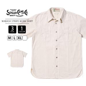 SUGAR CANE シュガーケーン ホワイトウォバッシュストライプ ワーク