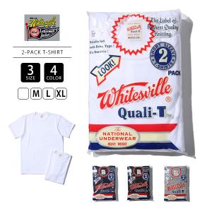 WHITESVILLE ホワイツビル メンズ 半袖 Tシャツ 2枚組 パックT 天竺無地 丸胴仕様 通年アイテム 2-PACK T-SHIRT WV73544 0711