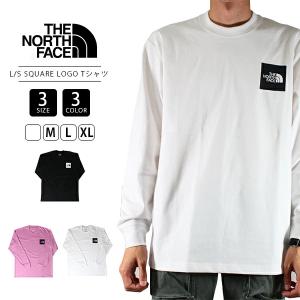 ノースフェイス Tシャツ THE NORTH FACE Tシャツ 長袖 L/S SQUARE LOGO TEE TNF NT82334 父の日 プレゼント｜jeans-yamato